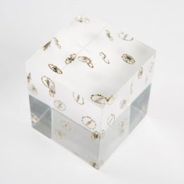 Bloc PMMA inclusion métal