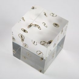 Bloc PMMA avec inclusion métal