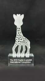 Découpe et gravure laser - plexi transparent sablé