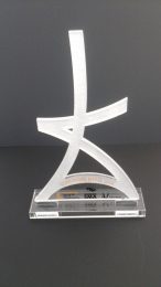 Découpe et gravure laser - PMMA transparent sablé